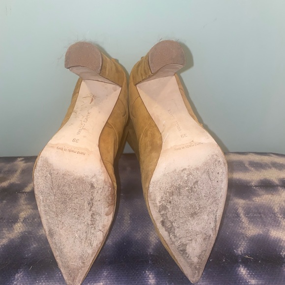 Jonathan Simkhai x Manolo Blahnik tan suede boots - Picture 5 of 5